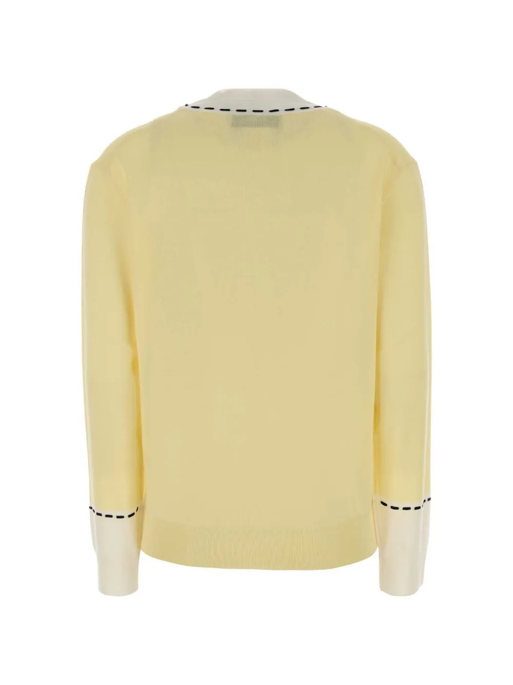 FENDI V-neck Sweater in Yellow, view 2