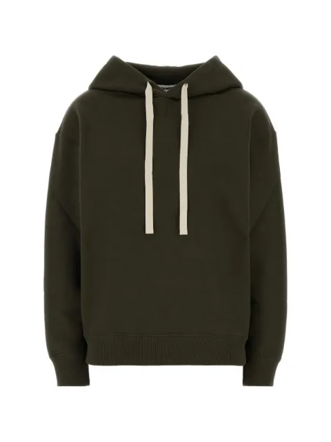 Jil Sander drawstring cotton hoodie