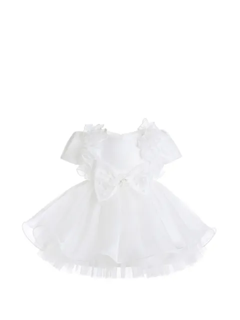 Tulleen vestido con detalle de lazo