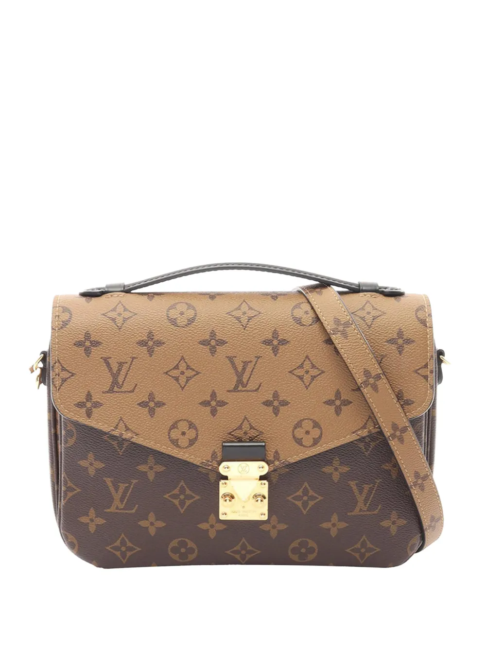 Louis Vuitton Pre-Owned 2021-2026 Monogram Reverse Pochette Metis satchel - Marrone