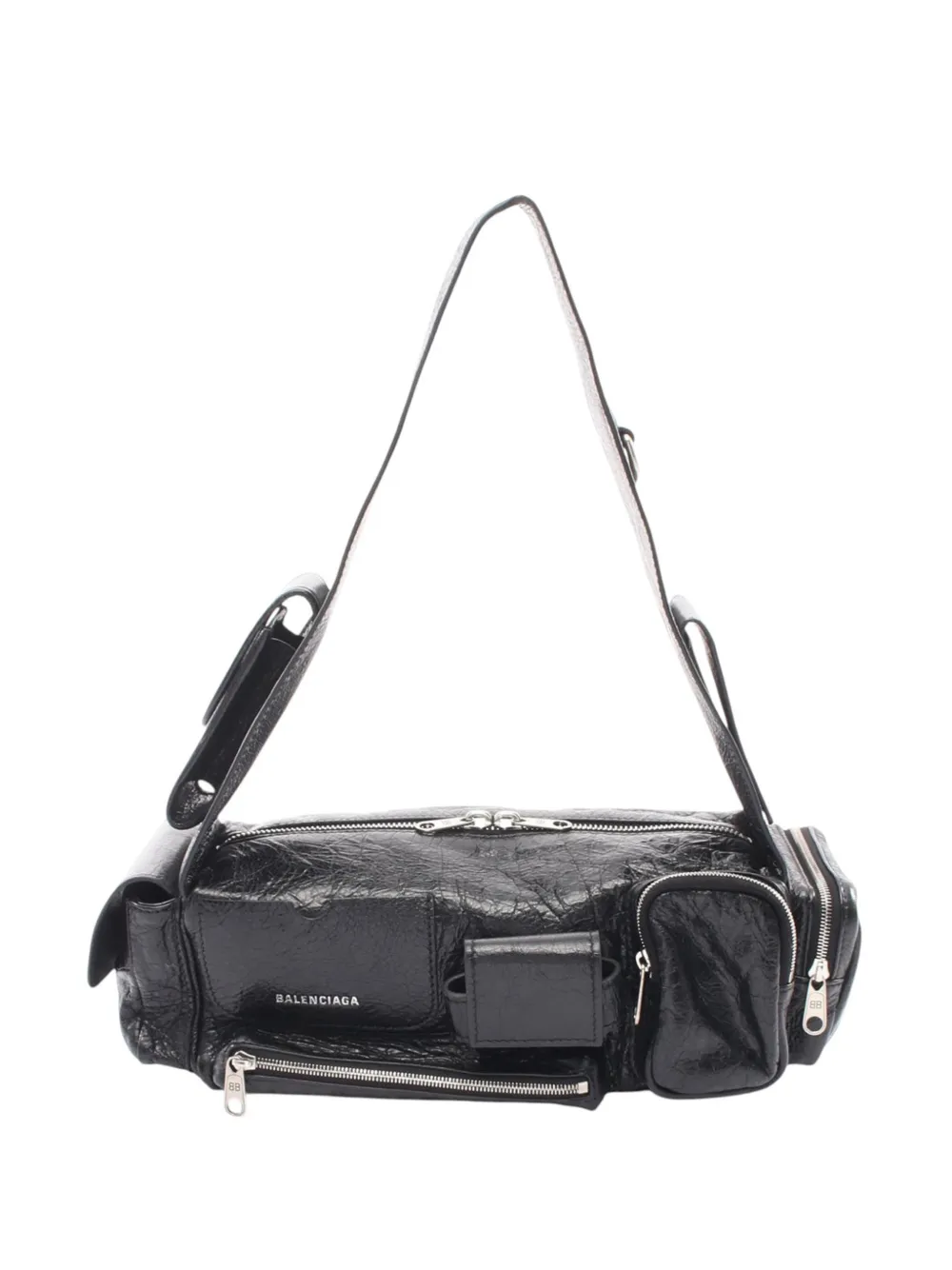 Balenciaga Pre-Owned 2018-2026 Lambskin Superbusy Sling Bag XS shoulder bag - Nero