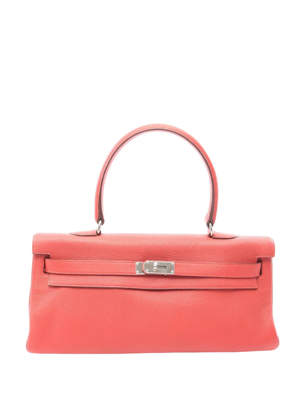 Hermès Pre-Owned 2009 HERMES Kelly Taurillon Clemence leather Taurillon Clemence Red Used Women shoulder bag - Rosso