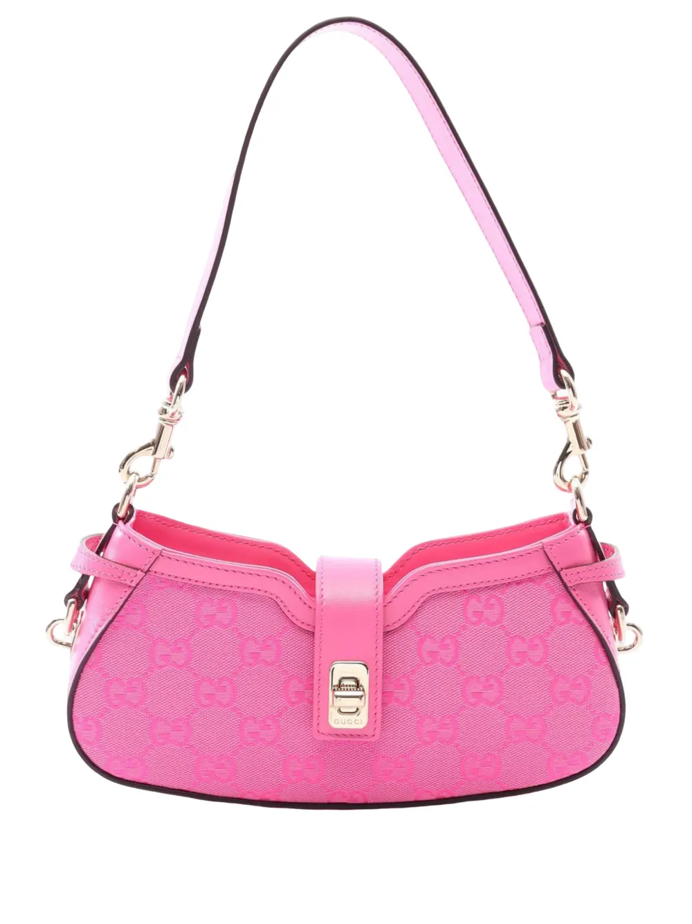 Gucci Pre-Owned 2010-2026 Mini GG Canvas Moon Side shoulder bag - Rosa