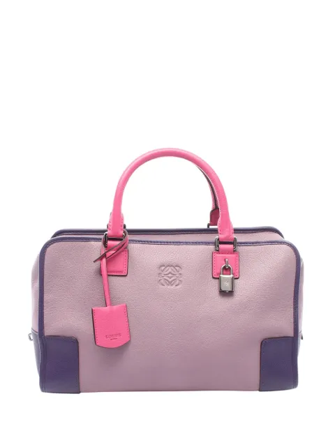 Loewe Pre-Owned 2010-2026 LOEWE Amazona 35 leather Purple Pink Used Women handbag