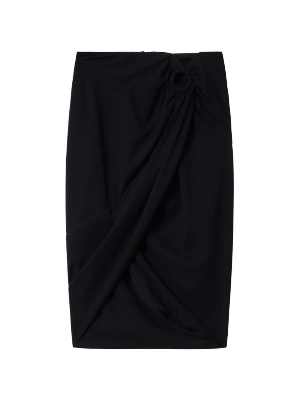 ISABEL MARANT Sabrina short draped and fitted skirt - Nero
