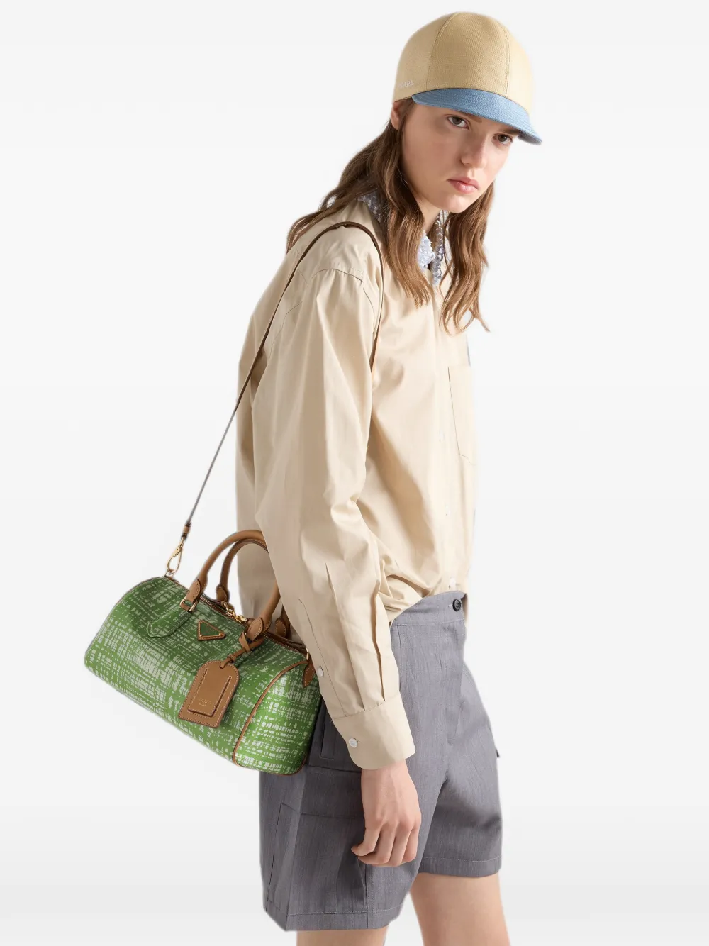 Prada bolsa pequeña con asa en el tope y piel | Image 2