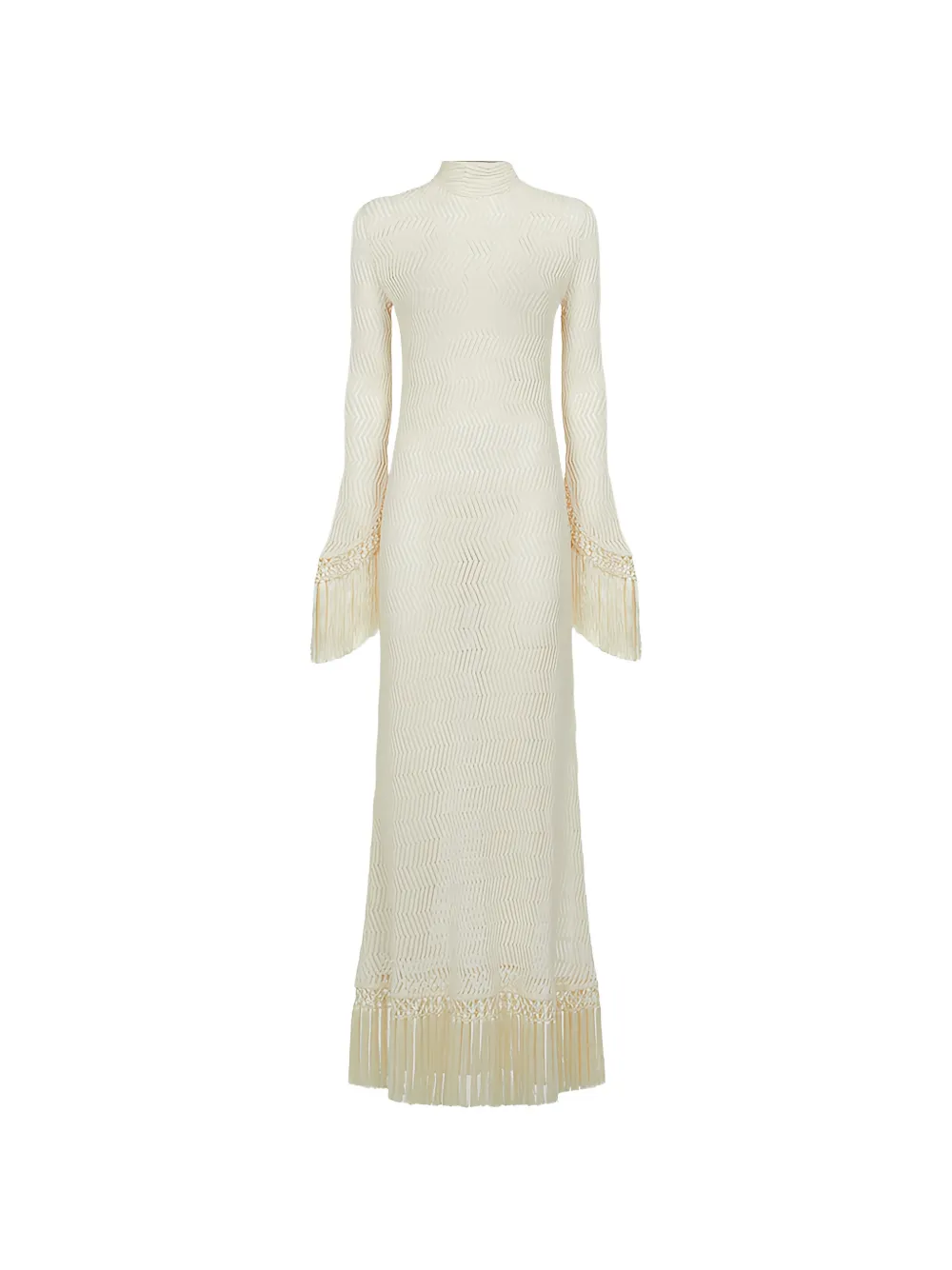 Taller Marmo New Mexico fringe-trimmed maxi dress