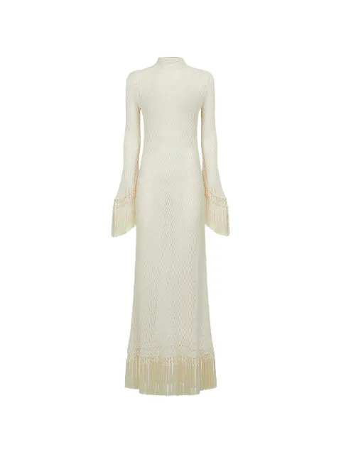 Taller Marmo New Mexico fringe-trimmed maxi dress