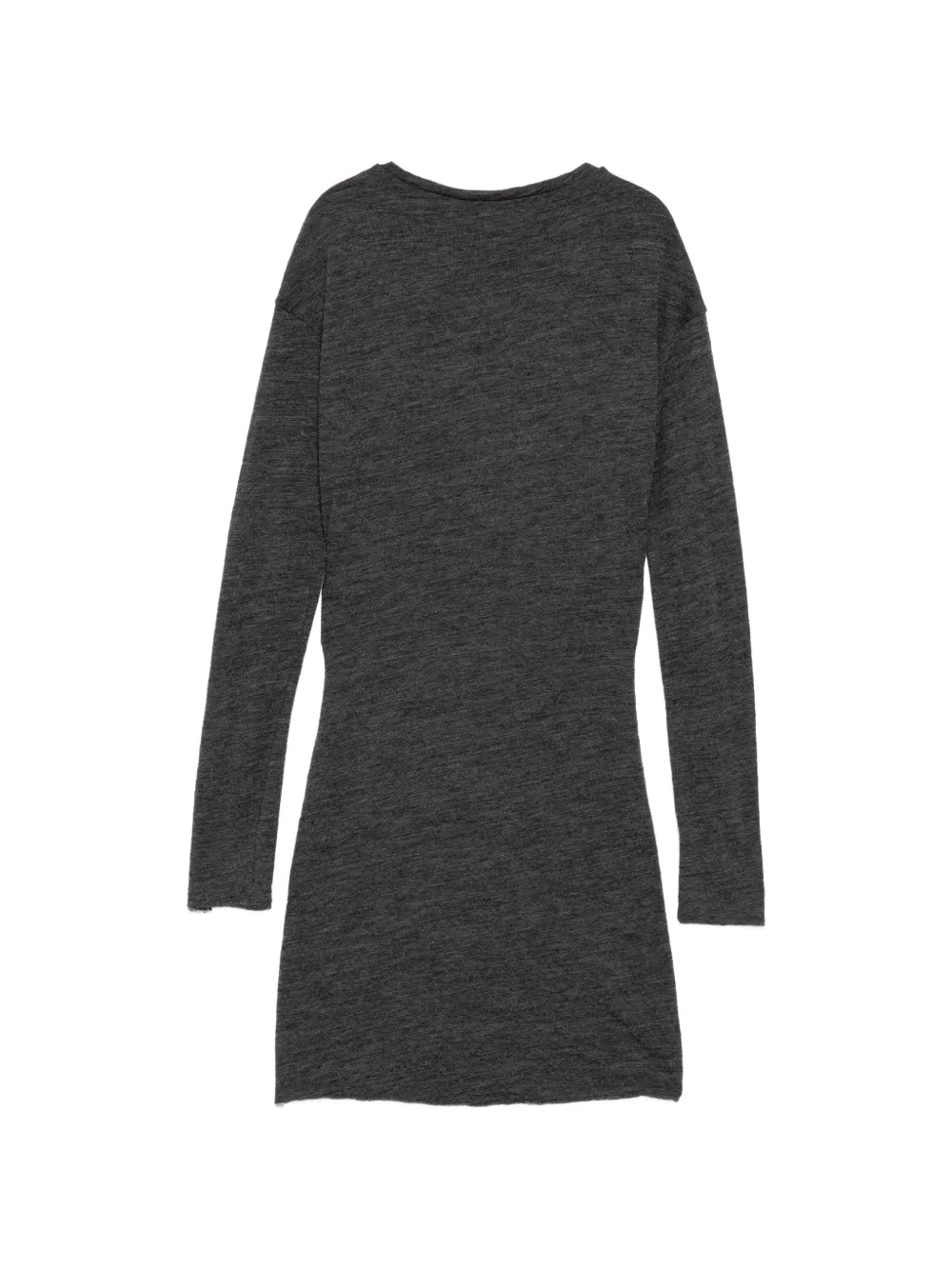 Jil Sander Gelaagde mini-jurk met ronde hals en lange mouwen Grijs