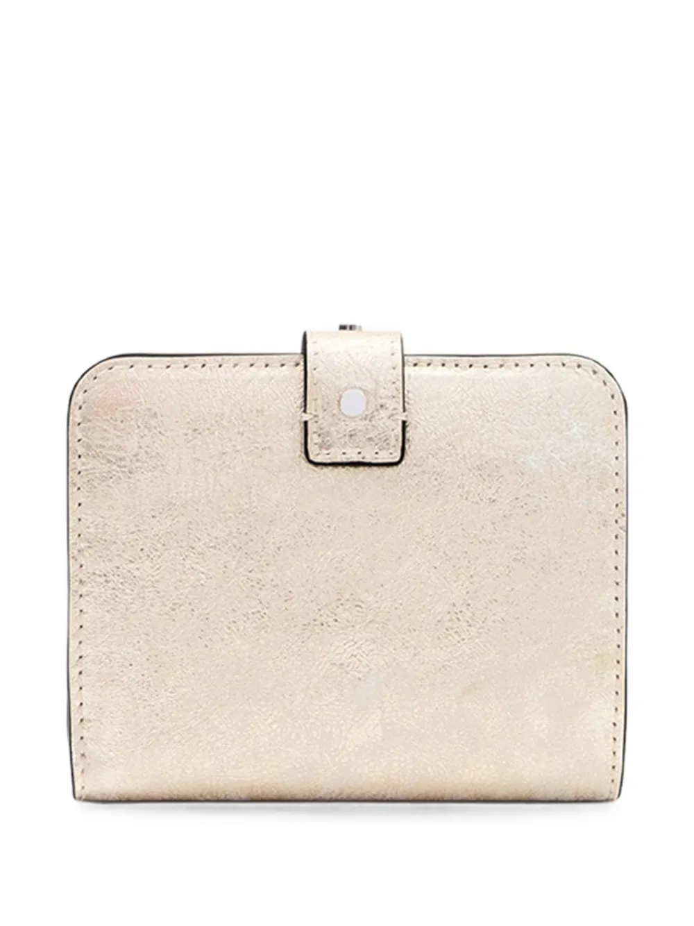 ISABEL MARANT Oskan portemonnee met studs Beige