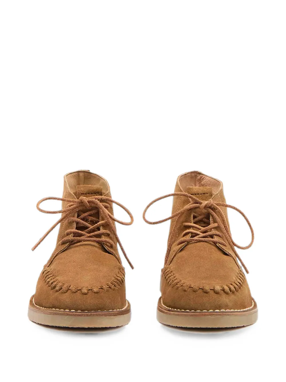 MARANT Dersee lace-up suede desert boots Beige