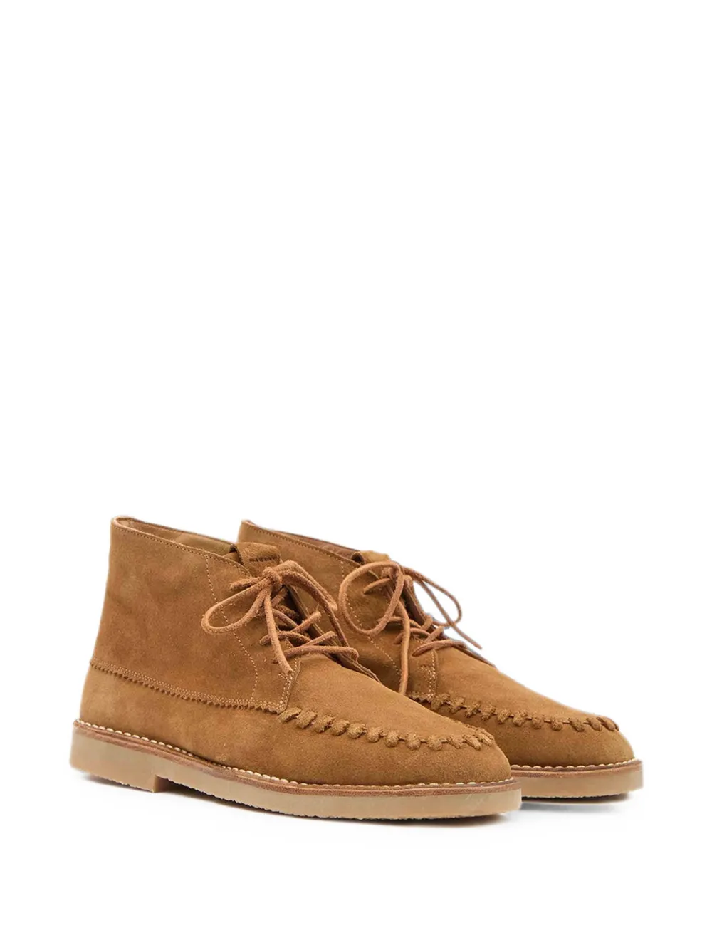 MARANT Dersee lace-up suede desert boots Beige