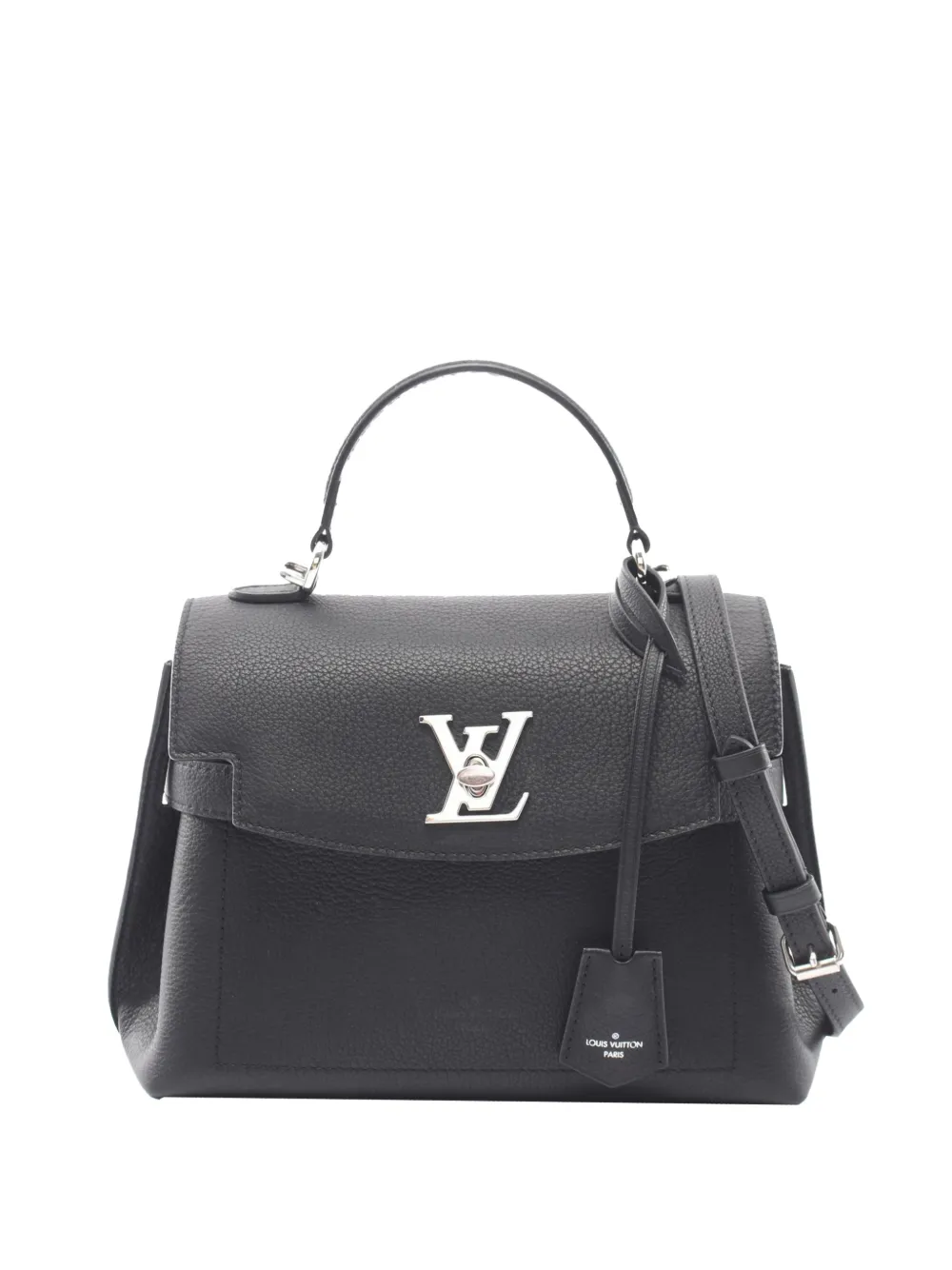 Louis Vuitton Pre-Owned 2021-2026 Grained Calfskin LockMe Ever BB satchel - Nero