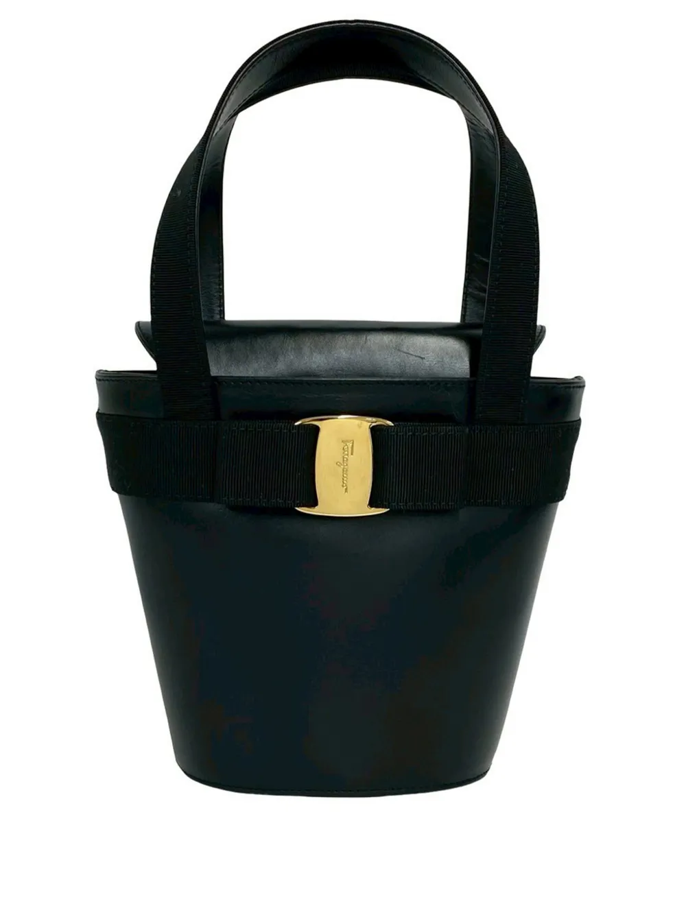 Ferragamo Pre-Owned 2010-2026 Vara Bow bucket bag - Nero