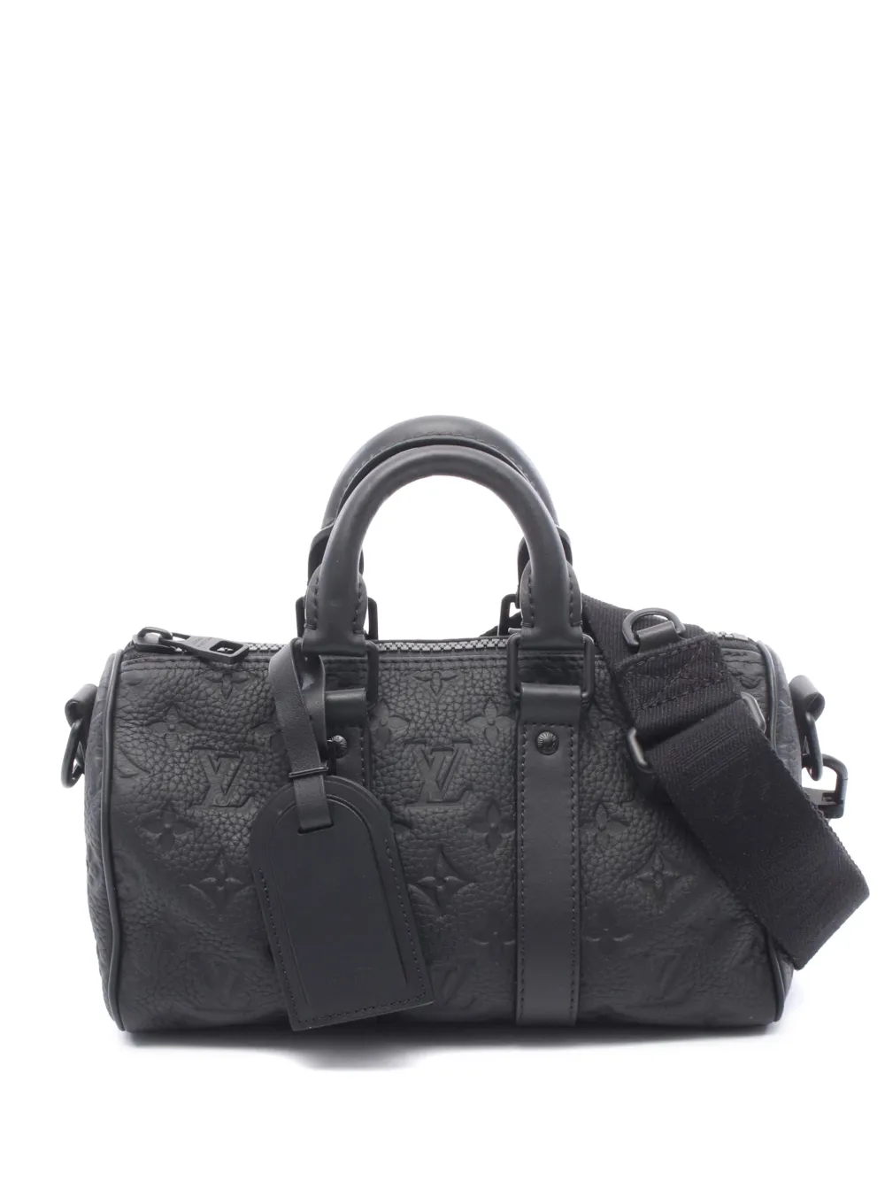 Louis Vuitton Pre-Owned 2021-2026 Monogram Taurillon Keepall Bandouliere 25 satchel - Nero