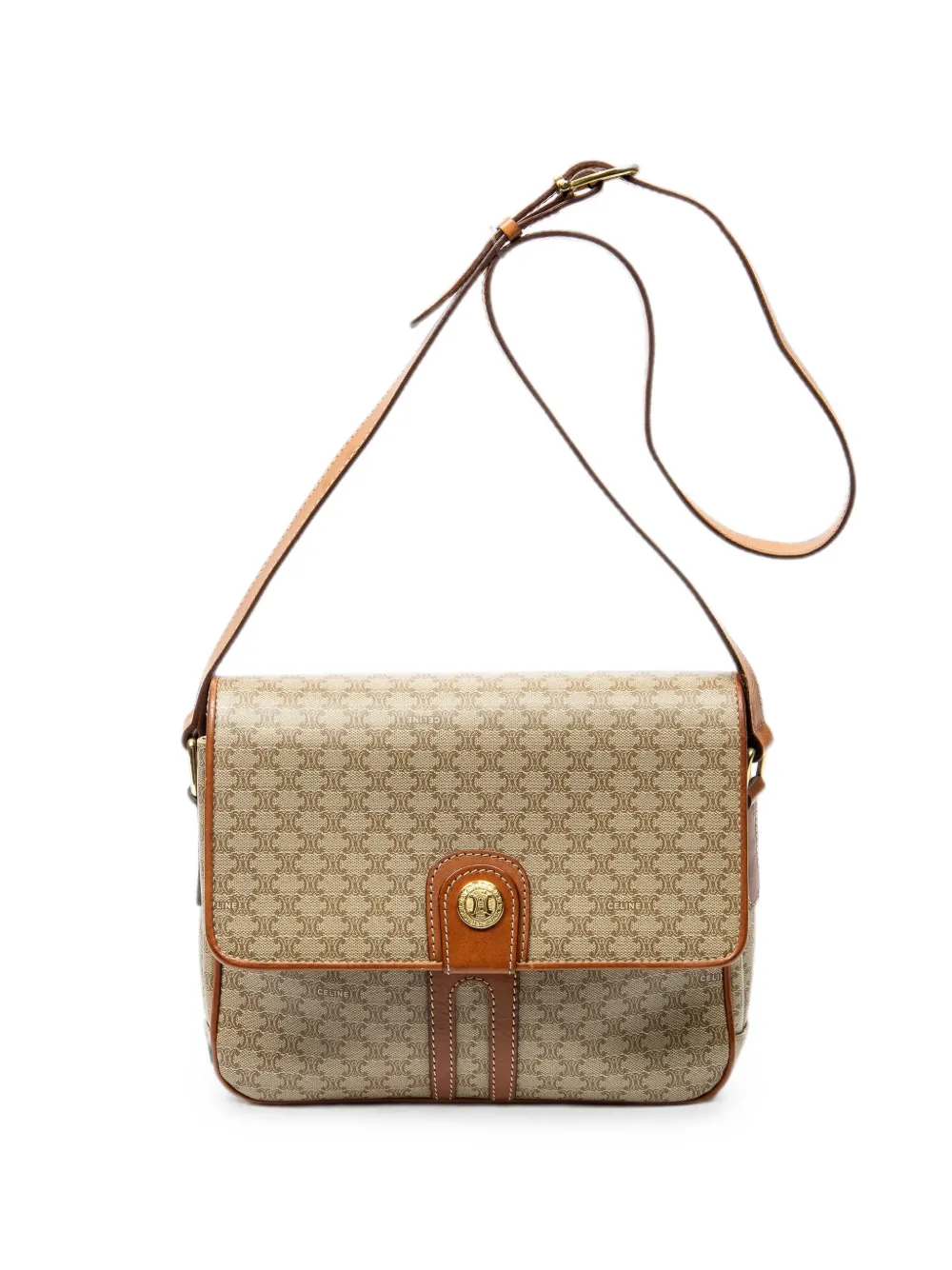 Celine Pre-Owned small Macadam-pattern shoulder bag - Neutrals