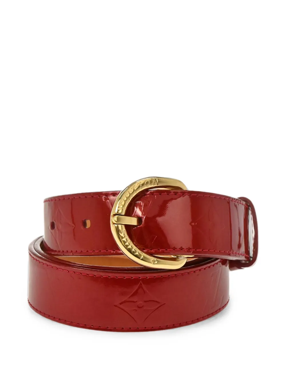 Louis Vuitton Pre-Owned 2009 Ceinture Monogram Vernis Gürtel - Rot