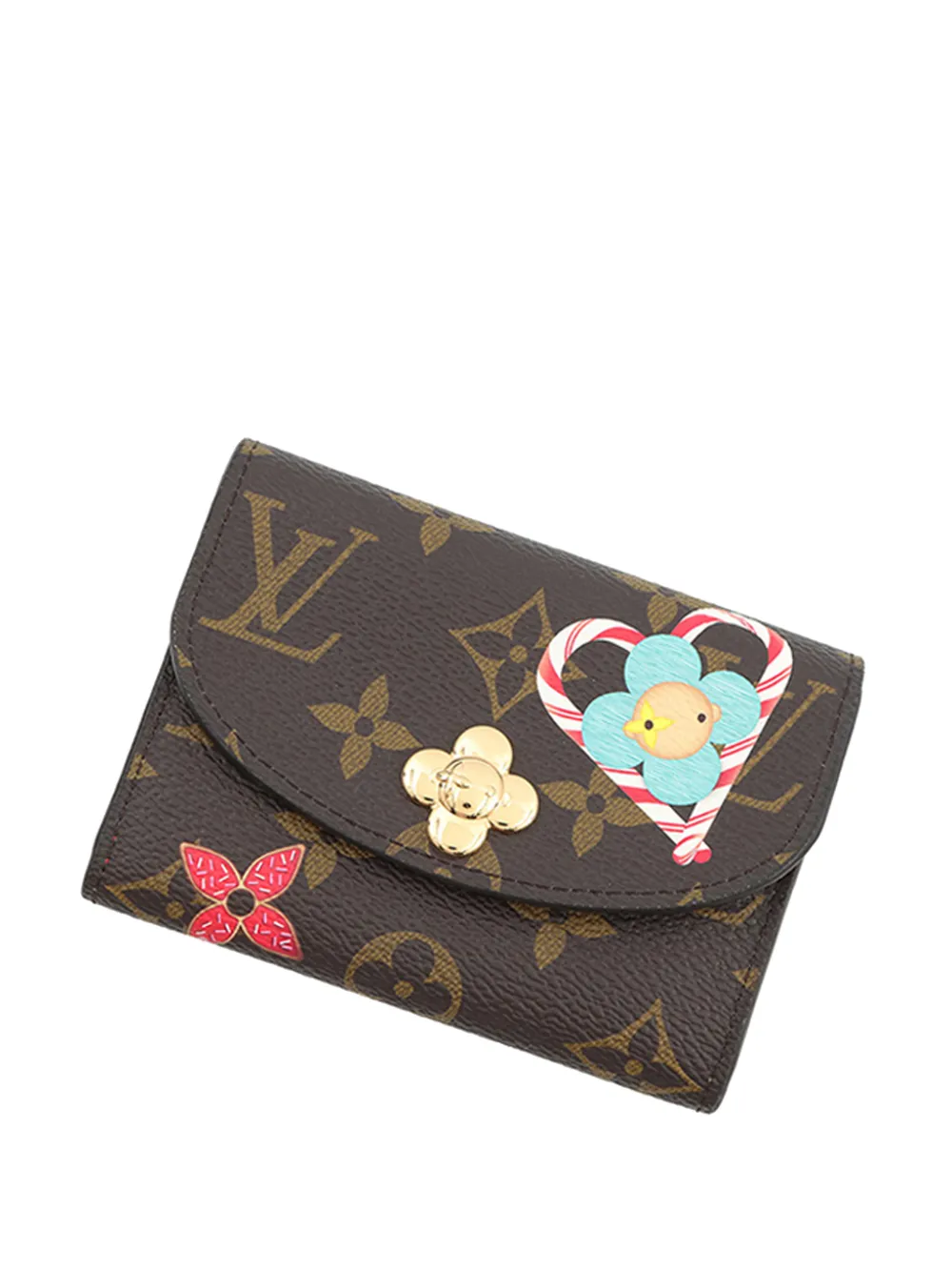  Louis Vuitton Pre-owned 2021-2026 Monogram Christmas Animation Candy Factory Rosalie Purse Coin Pouch - Marrone 