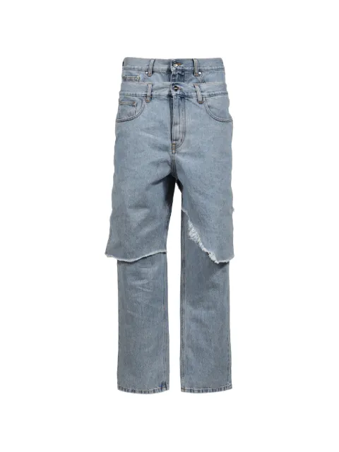 AWGE jean à taille double