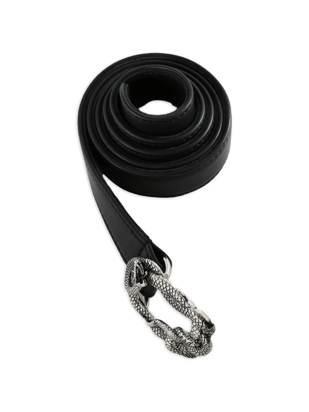 Enfants Riches Déprimés large snake-buckle leather belt · 85