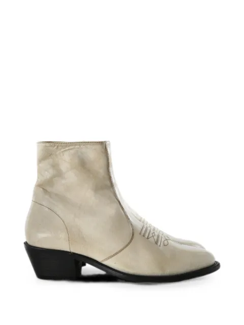 Enfants Riches Déprimés Kansas embroidered-detail leather ankle boots