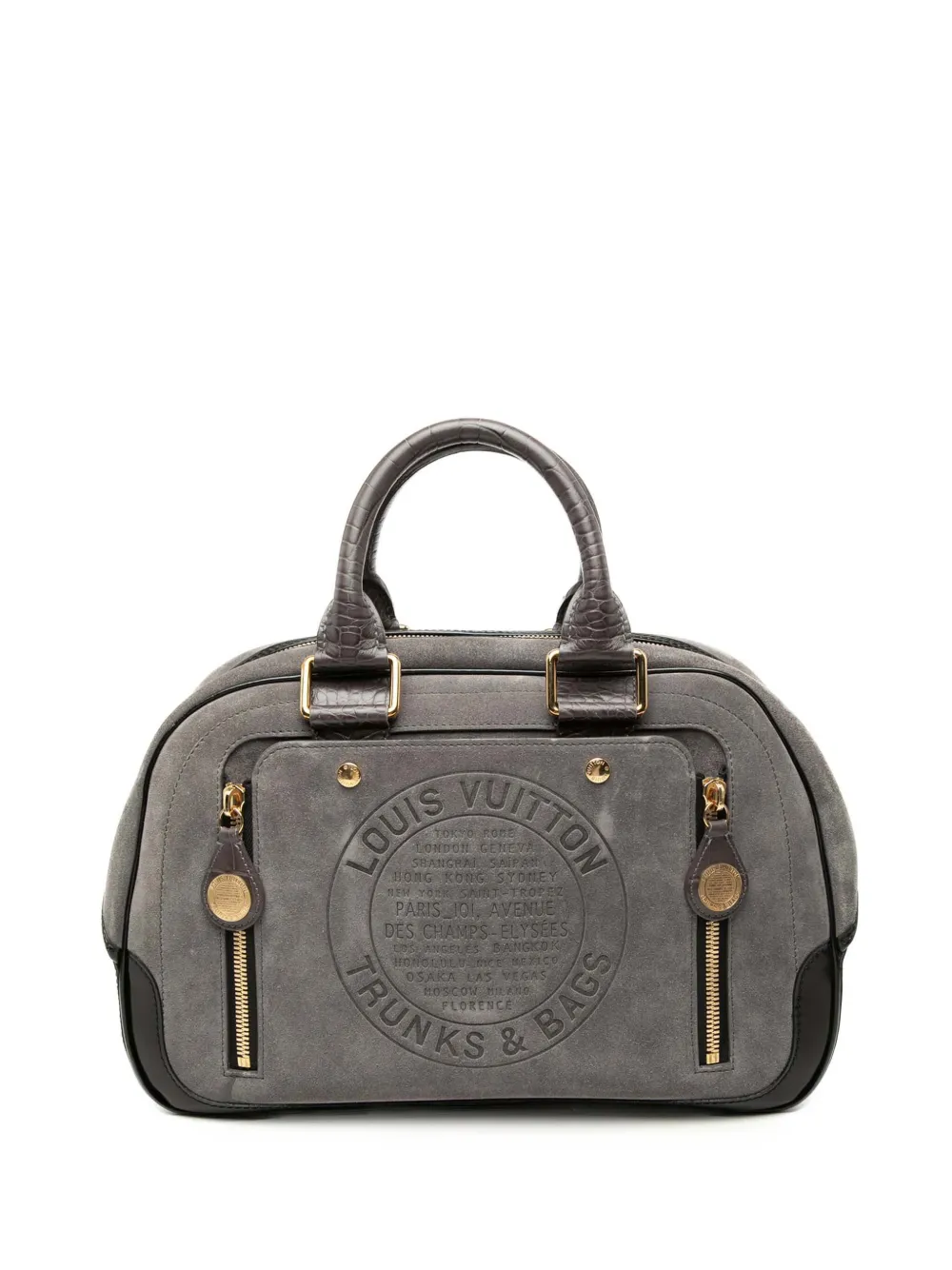 Louis Vuitton Pre-Owned 2006 Havane Stamped Trunk GM handbag - Grey