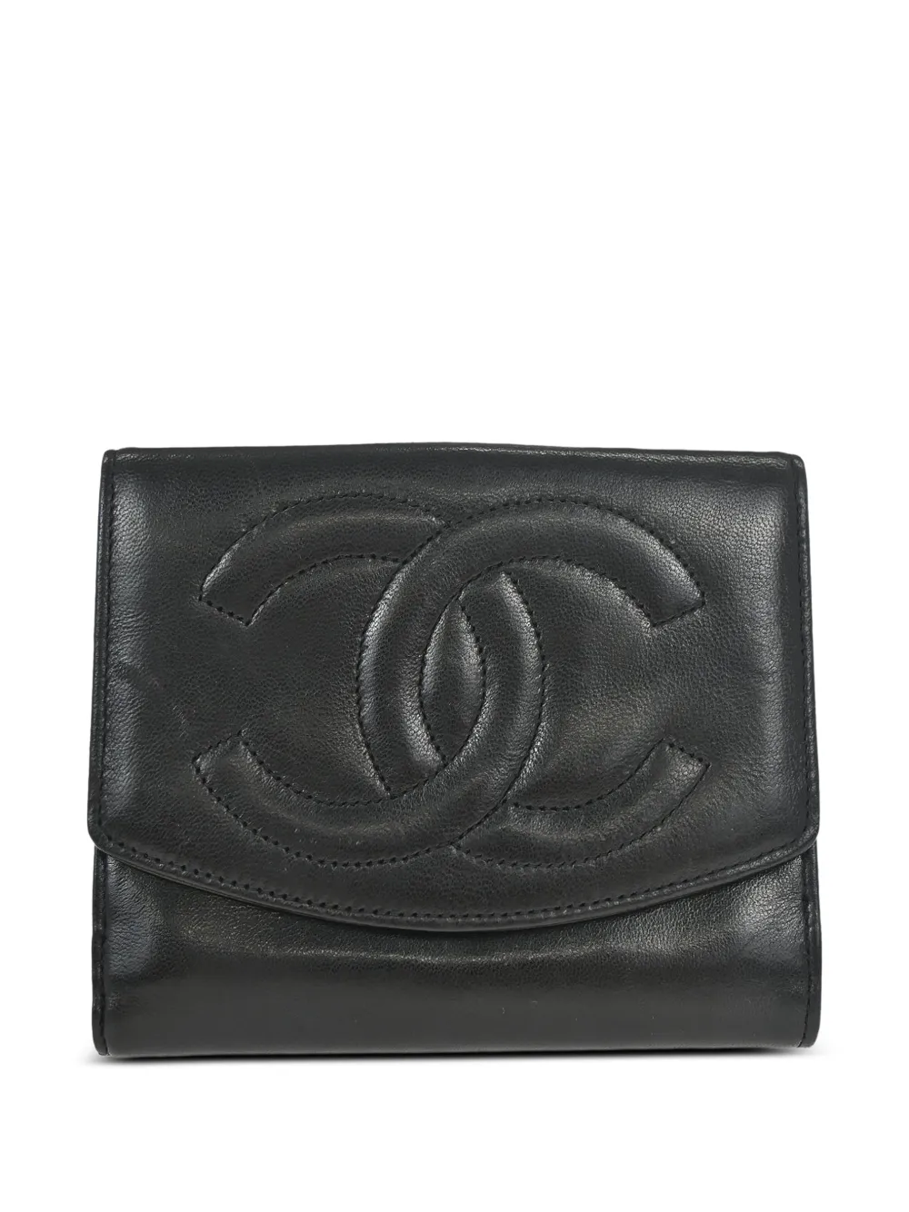 CHANEL Pre-Owned Portafoglio con logo CC 1995 - Nero