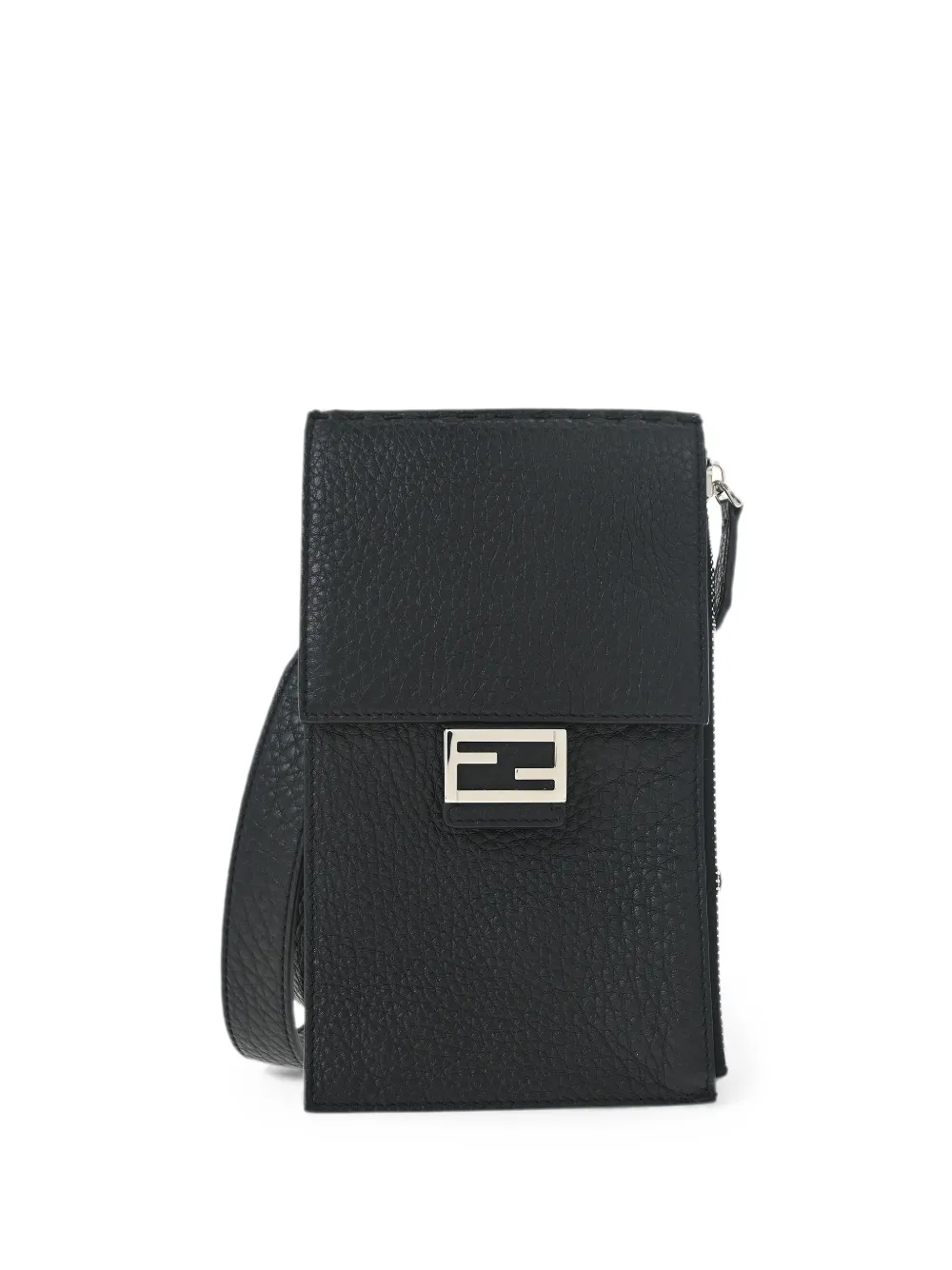 Fendi Pre-Owned Borsa a tracolla con logo FF anni '10-'20 - Nero