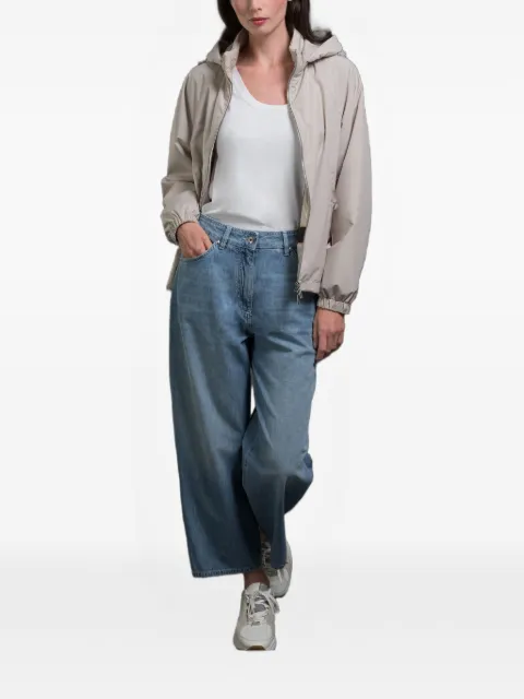 Moorer Cylia detachable-hood bomber jacket
