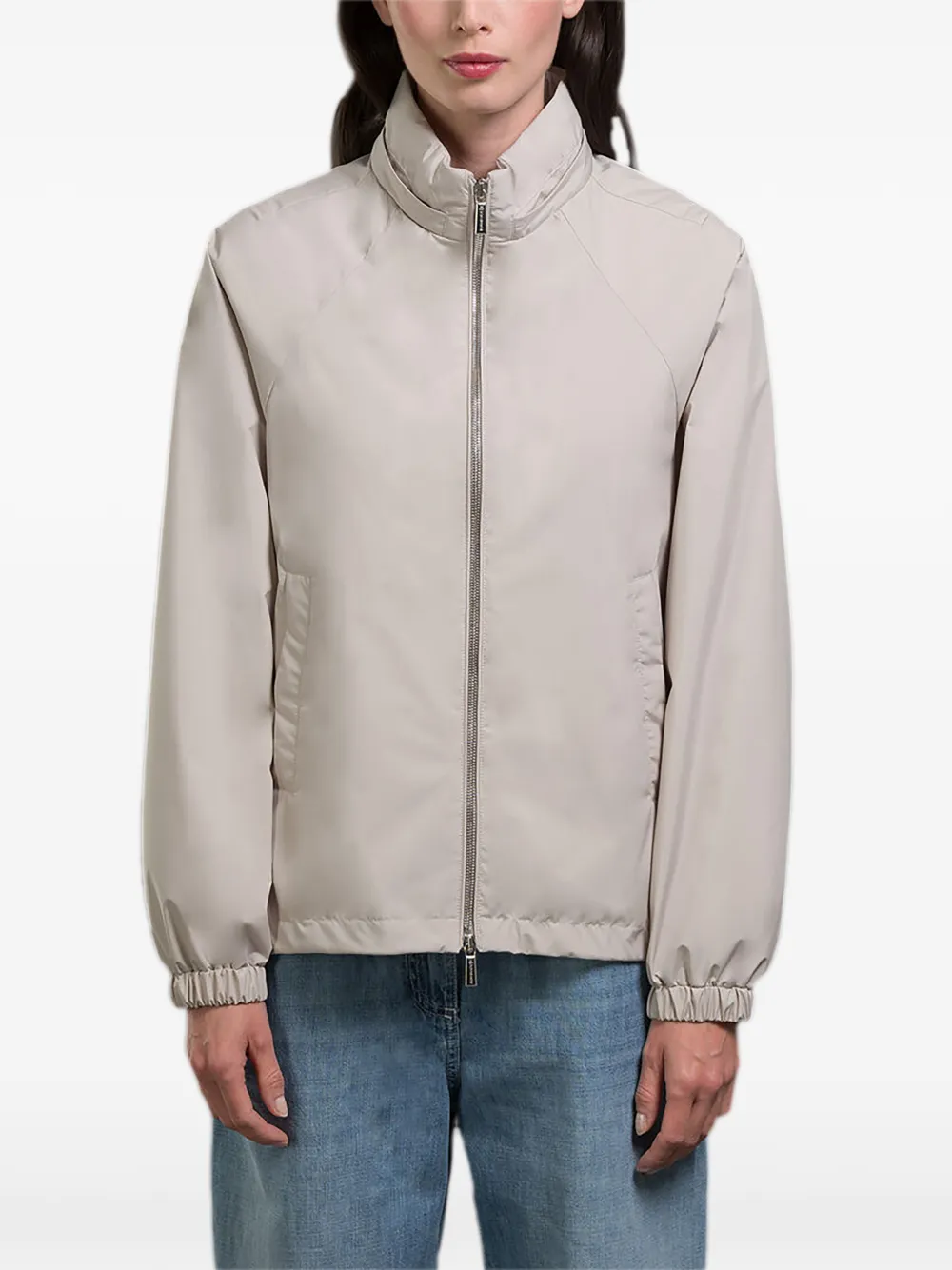 Moorer Cylia detachable-hood bomber jacket - Toni neutri