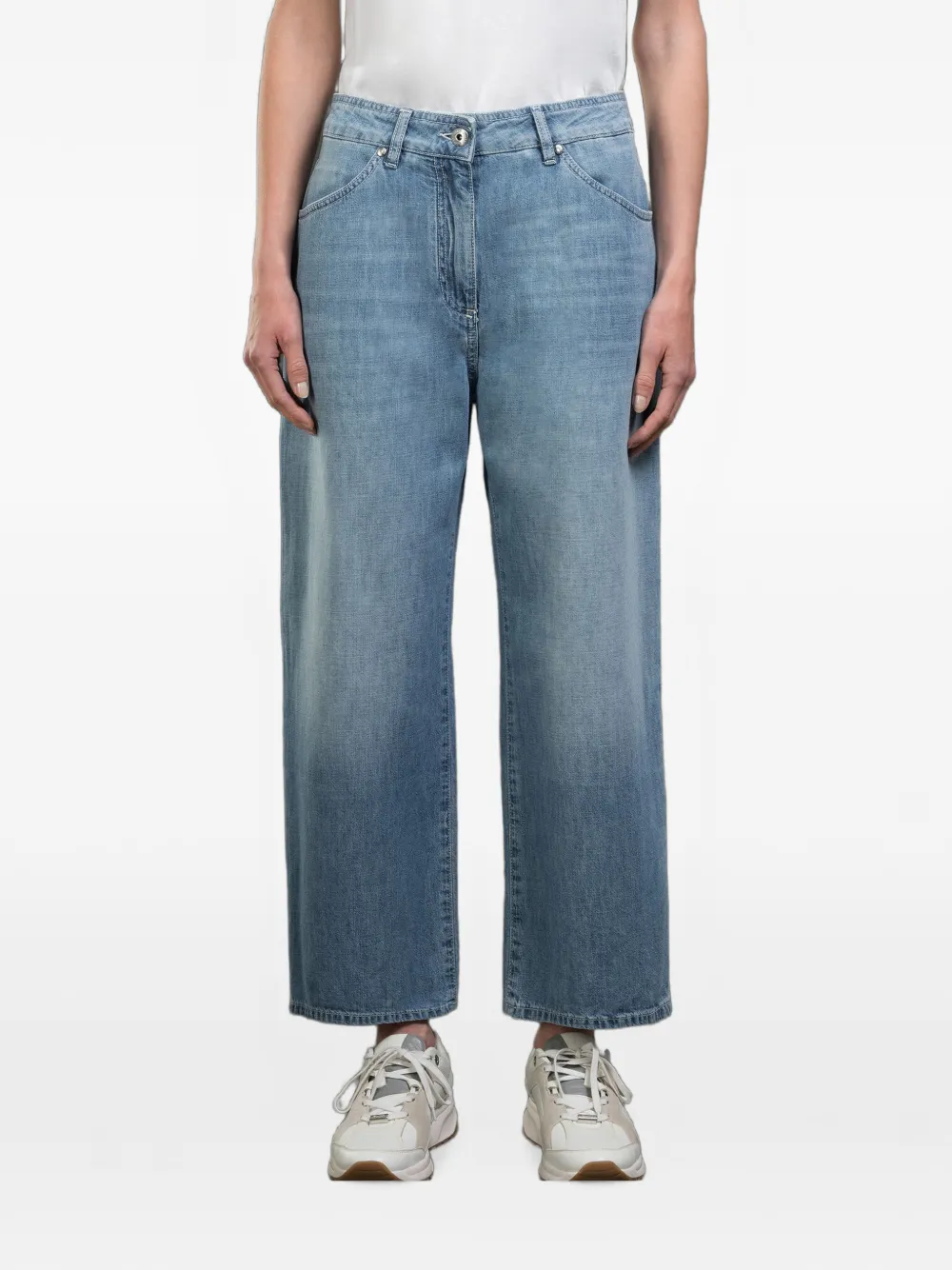 Moorer Lania five-pocket jeans - Blu