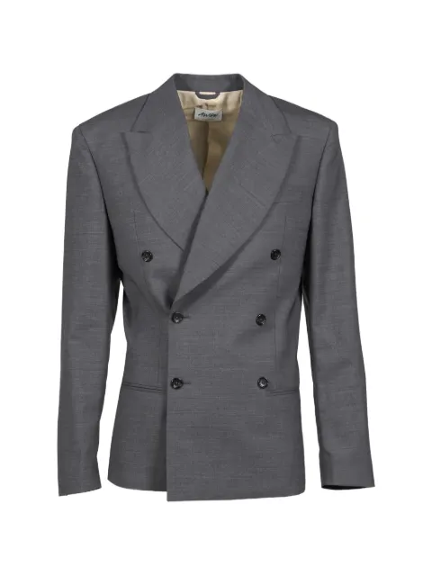 AWGE double-breasted peaked-lapel blazer