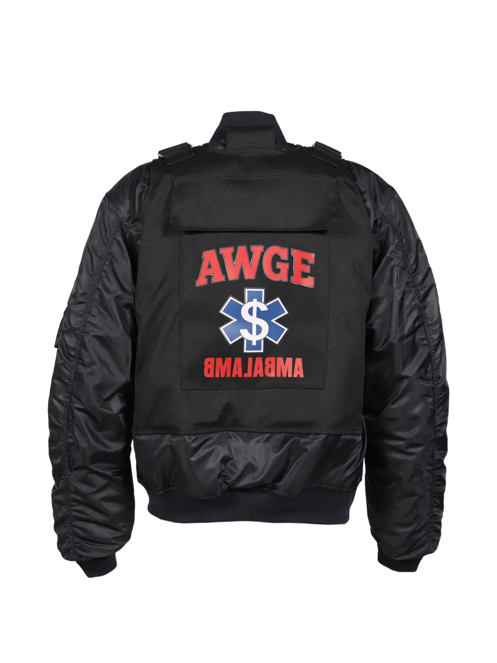 AWGE Bomberjack met logoprint Blauw