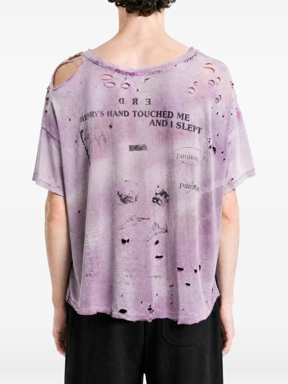 Enfants Riches Déprimés 13 Days In Detox Distressed graphic-print