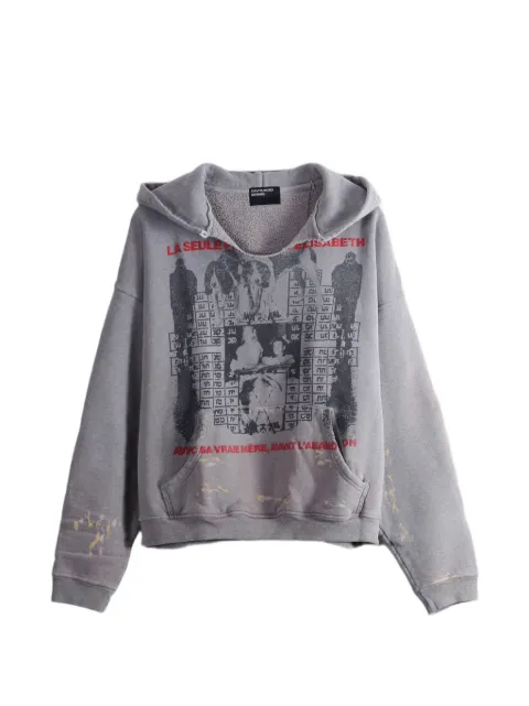 Enfants Riches Déprimés Photo D’Elisabeth graphic-print distressed hoodie