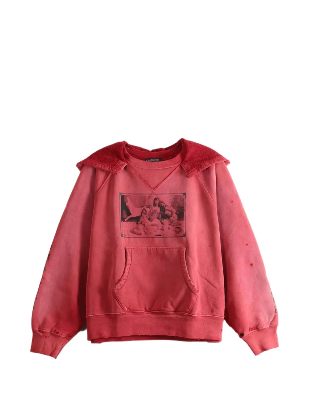 Enfants Riches Déprimés Oklahoma City Church graphic-print distressed hoodie
