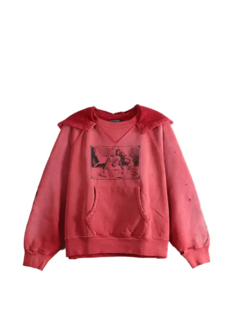 Enfants Riches Déprimés Oklahoma City Church graphic-print distressed hoodie