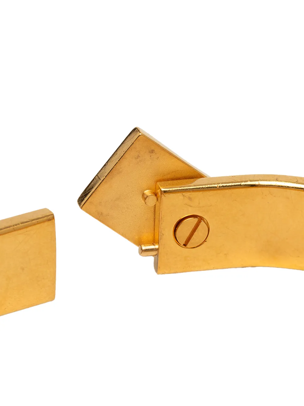 Hermès Pre-owned 20th Century Narrow Printed Enamel Loquet Hinge Bracelet Costume Bracelet in Blue, view 5