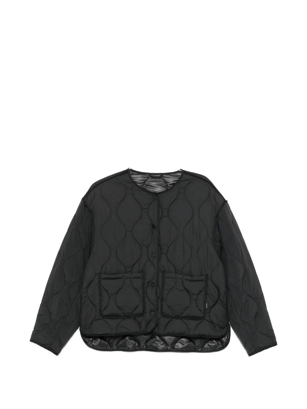 Closed quilted jacket - Black