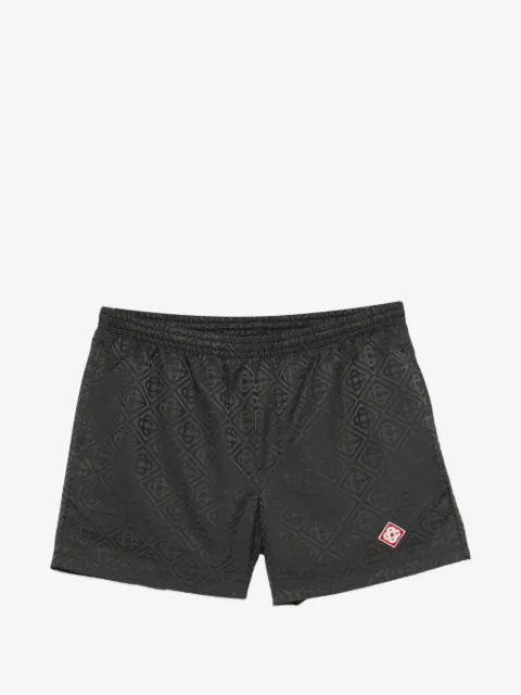 Casablanca shorts de playa con parche del logo