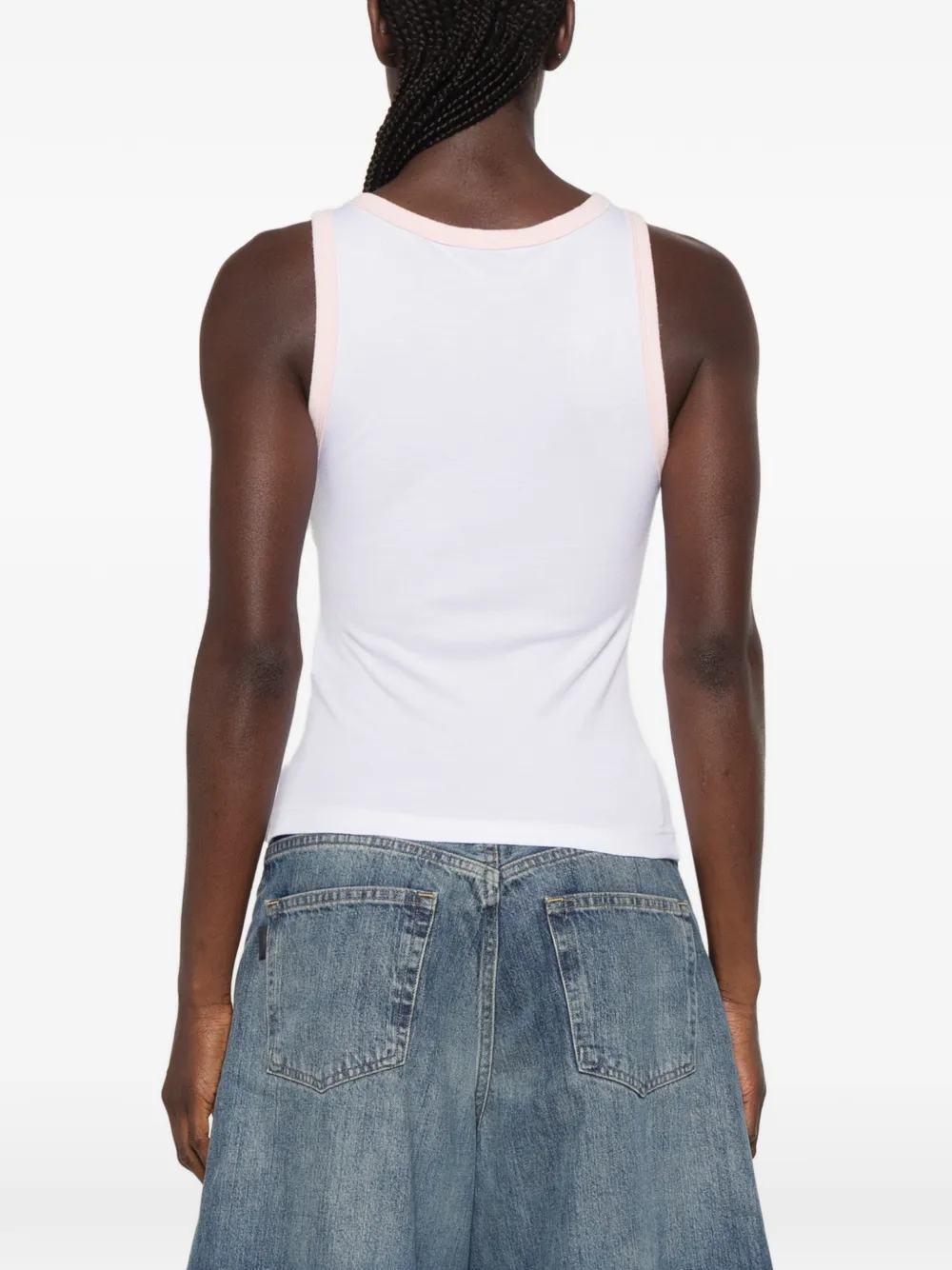 Casablanca Tanktop met print Wit