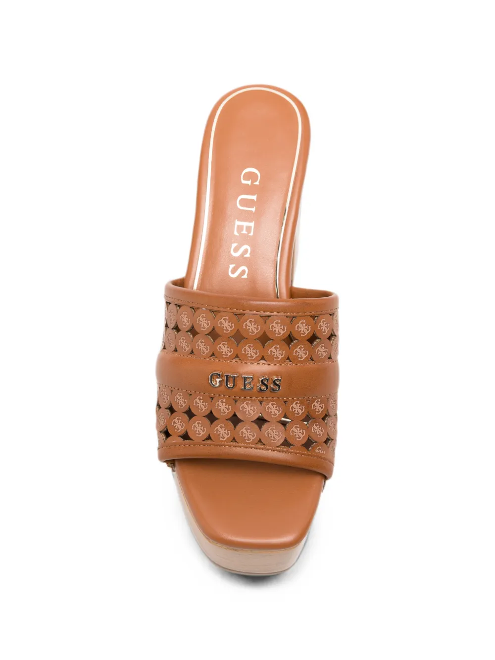GUESS USA laser-cut studded platform sandals Bruin
