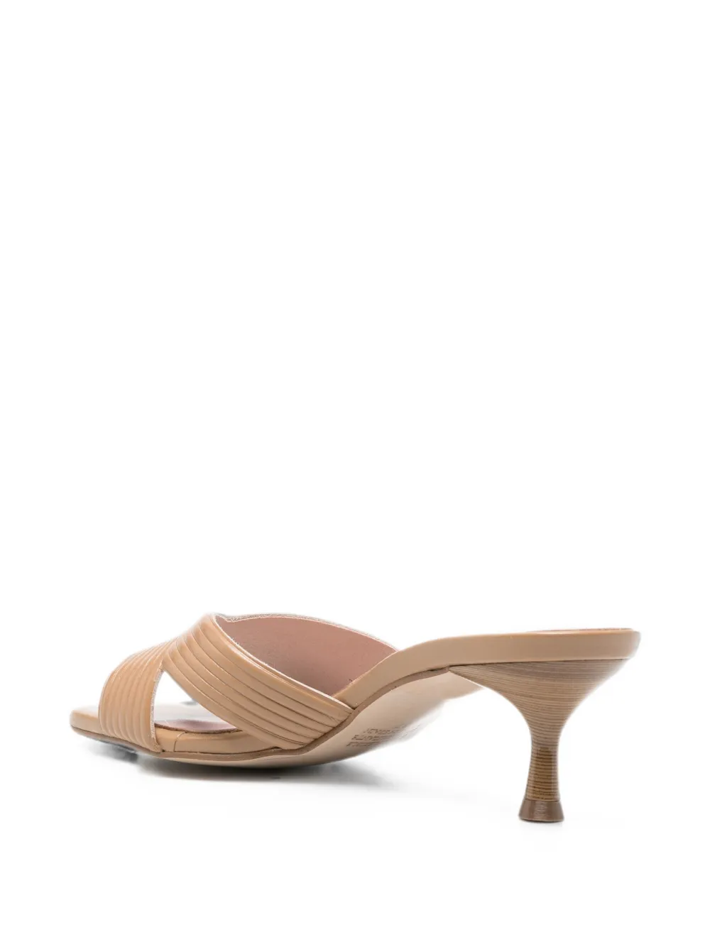 Pedro Miralles crossover-strap heeled sandals Beige