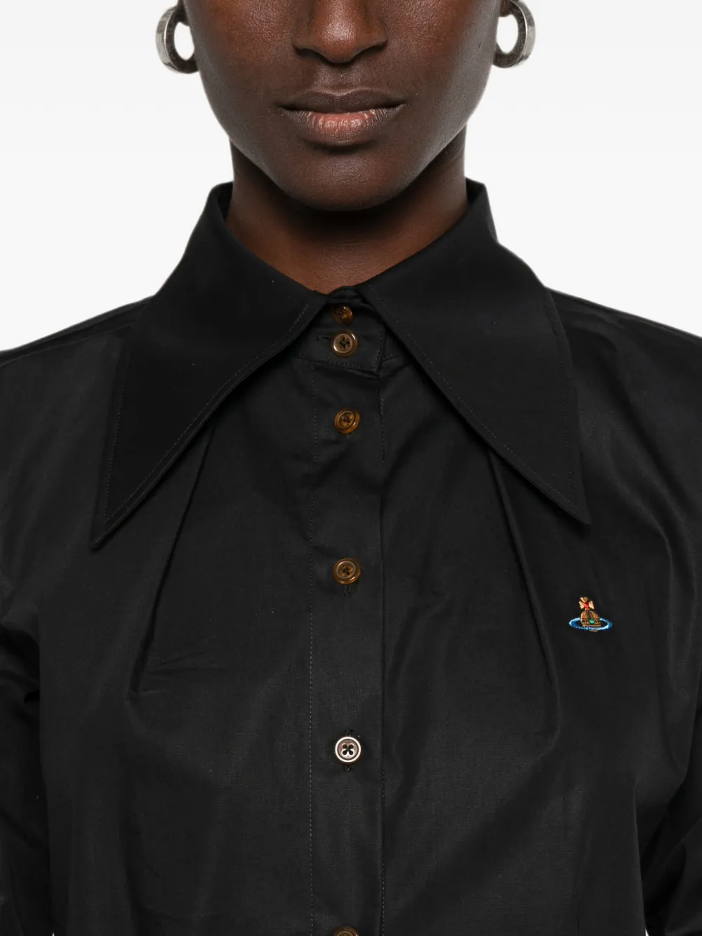Vivienne Westwood Violin blouse met Orb-borduurwerk Zwart