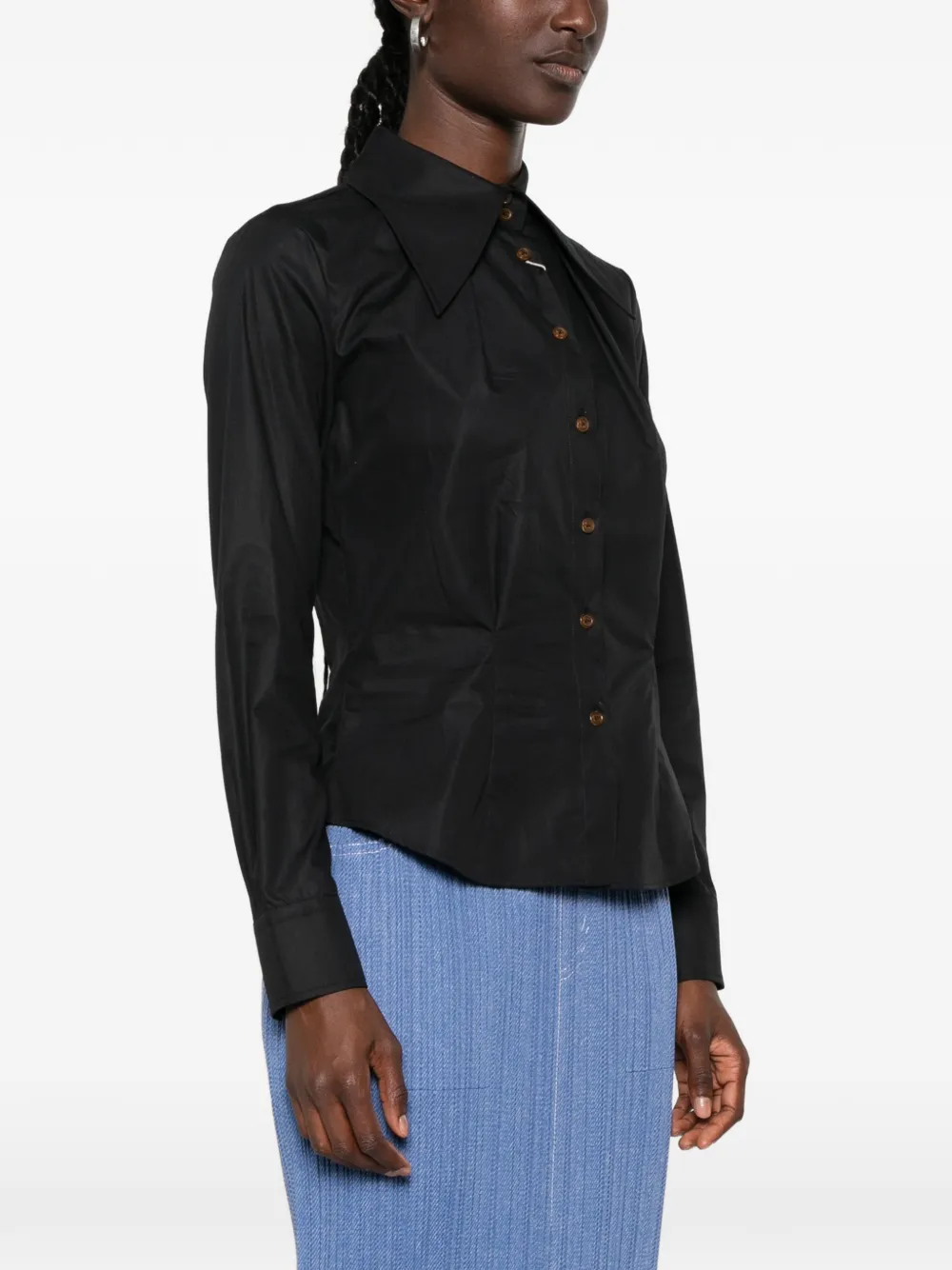 Vivienne Westwood Violin blouse met Orb-borduurwerk Zwart