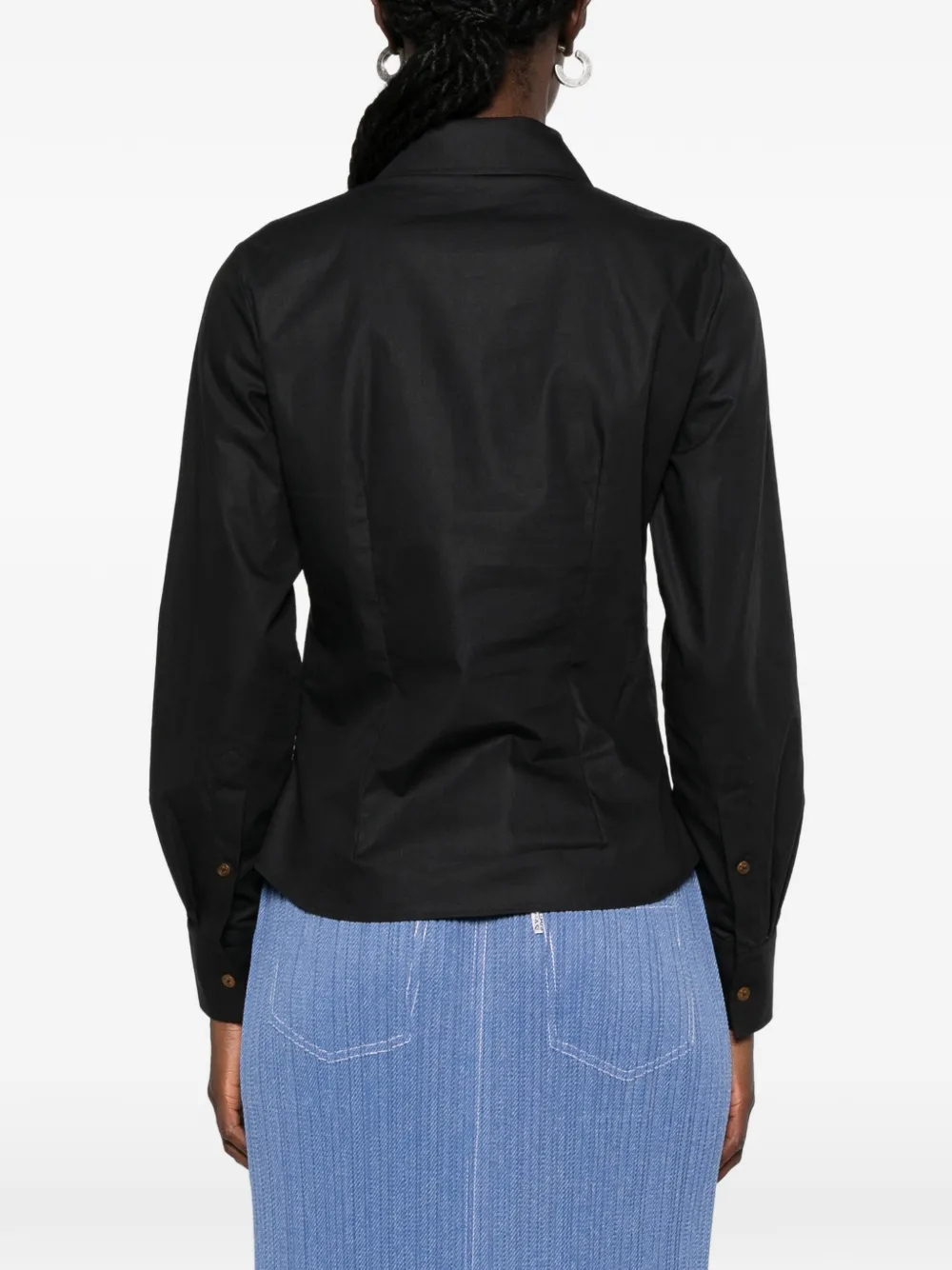 Vivienne Westwood Violin blouse met Orb-borduurwerk Zwart