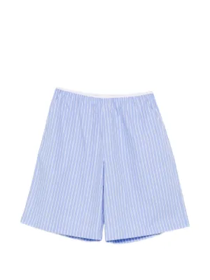 Sporty & Rich ストライプ ショートパンツ | ブルー | FARFETCH JP