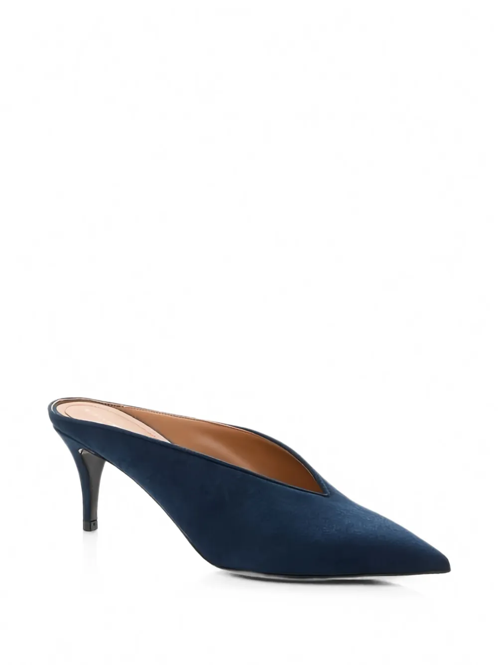 Stella McCartney pointed-toe V-cut mules Blauw