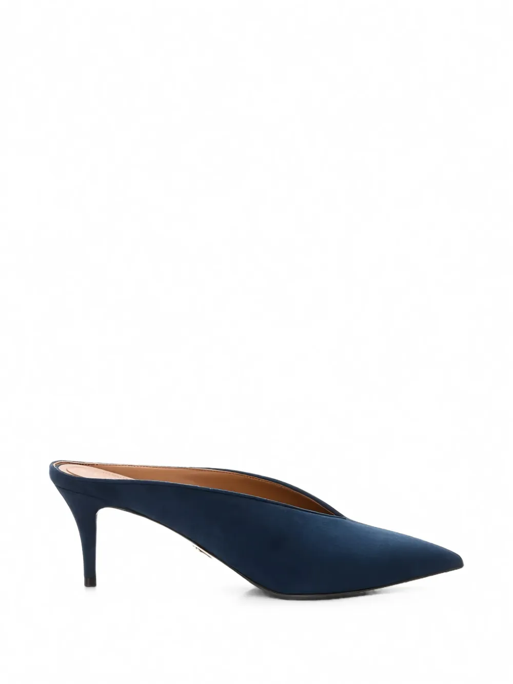 Stella Mccartney Pointed-toe V-cut Mules In Blue