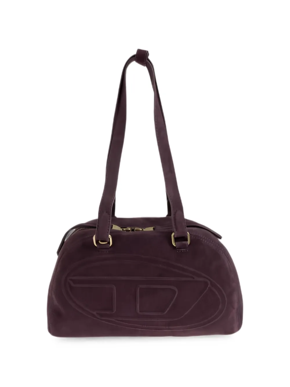 Diesel Oval D embossed shoulder bag - Viola